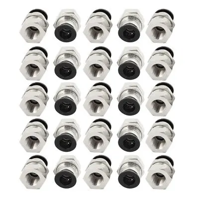 

30pcs 1/4" PT Female Thread 10mm Push In Joint Pneumatic Connector Quick Fitting