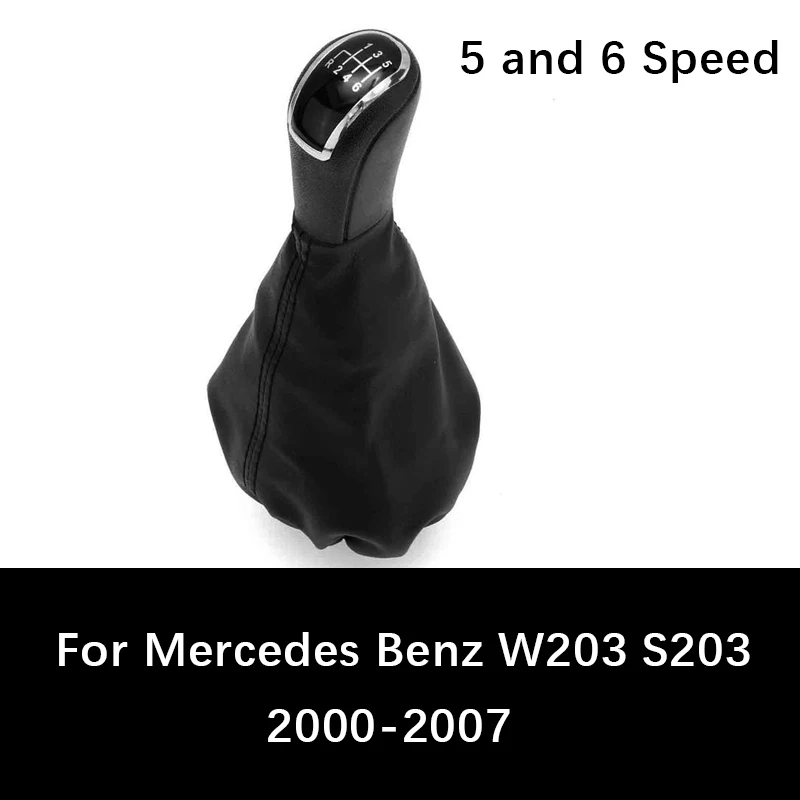 

5 6 Speed Car Shift Gear Knob For Mercedes Benz C-Class W202 W208 E-Class W210 W203 S203 W245 W169 2004-2012 W168 1997-2004