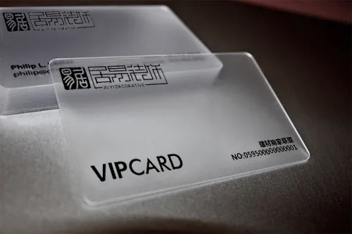 0.76mm Custom Matte/glossy Transparent PVC Card & Membership Cards Loyalty cardand barcode 128 and Serial Number cards