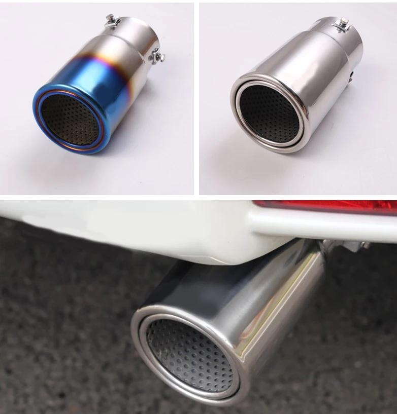 

1pcs Car Stainless steel Tail Exhaust Muffler End Tip Pipe For Toyota Prado Land Cruiser 150 FJ150 FJ 150 2700 2010- 2015 Year