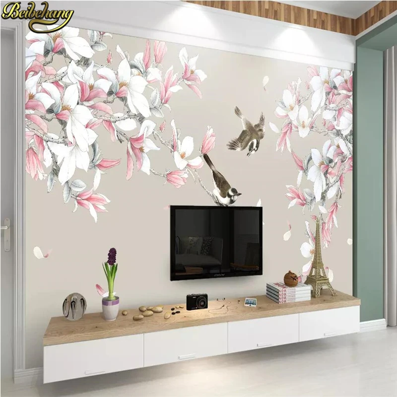 Custom 3D Photo Hydrangea Wallpaper Painting Large wall paper Mural Wallpaper Hotel Living Rom Wall Coverings home improvement