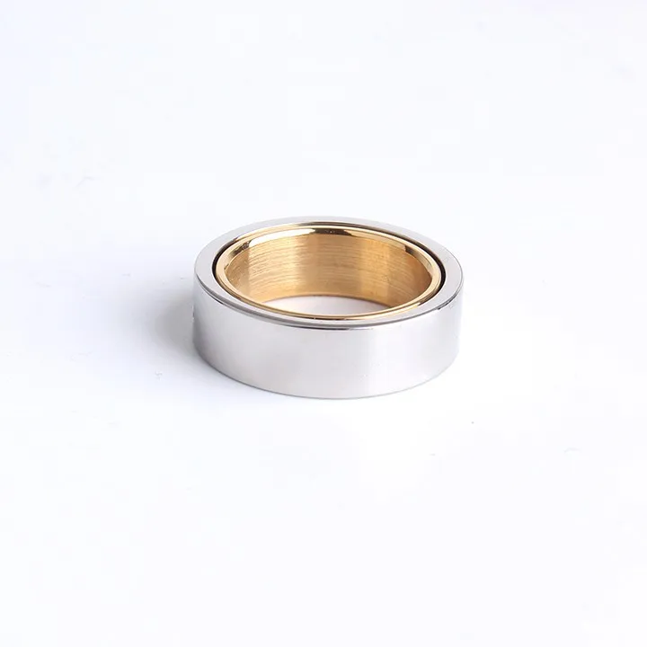 Stainless Steel Engagement Wedding Rings For Man And Women Double Layers Perfect Jewelry Classic Love Screw