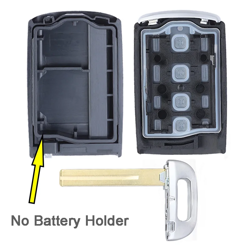 KEYECU dla Kia Cadenza 2014-2016 K900 2015-2017 inteligentne 3 + 1 4 przycisk takich atrakcji, jak obudowa pilota bez kluczyka Case Fob bez baterii