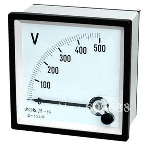 96 Analog Volt Panel Meter For AC 500V Voltage 96*96mm