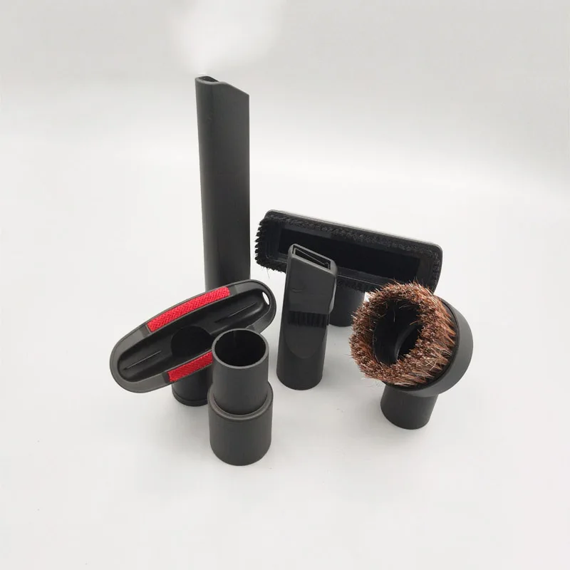 Kits de cepillos de limpieza al vacío, piezas de cabezal de aspiradora universal de 32mm de diámetro interior, hendidura, Kits de herramientas de escalera, 6 unids/lote