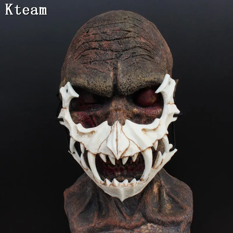 Top Grade Resin Hand Painted Kurato Mito Tiger Yasha Tengu Dragon Skull Mask Japanese Style Mask Cosplay Props Japan Monster