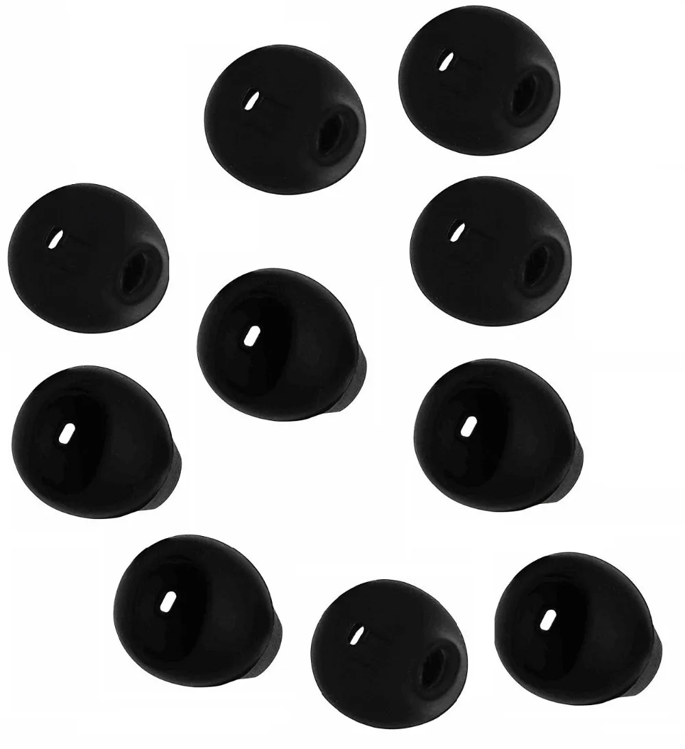 10pcs/lot Black Silicone Ear Buds Cover For  S6 S6Edge G9200 G9250 G9208 Note5 Earphone Headphones