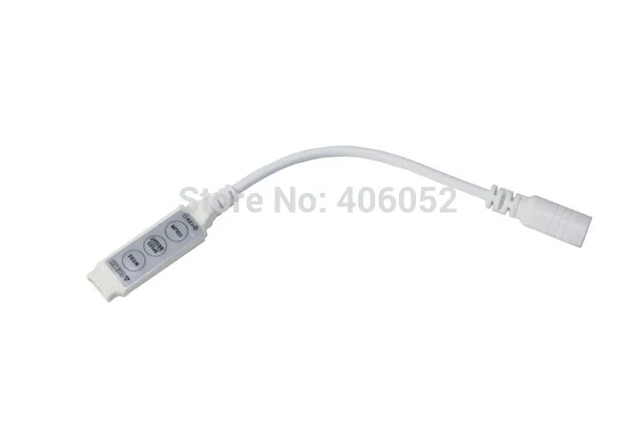 High Quality 3 Keys Mini RGB Controller Can Control Speed Bright Color Flash Mode White 12v 100pcs/lot