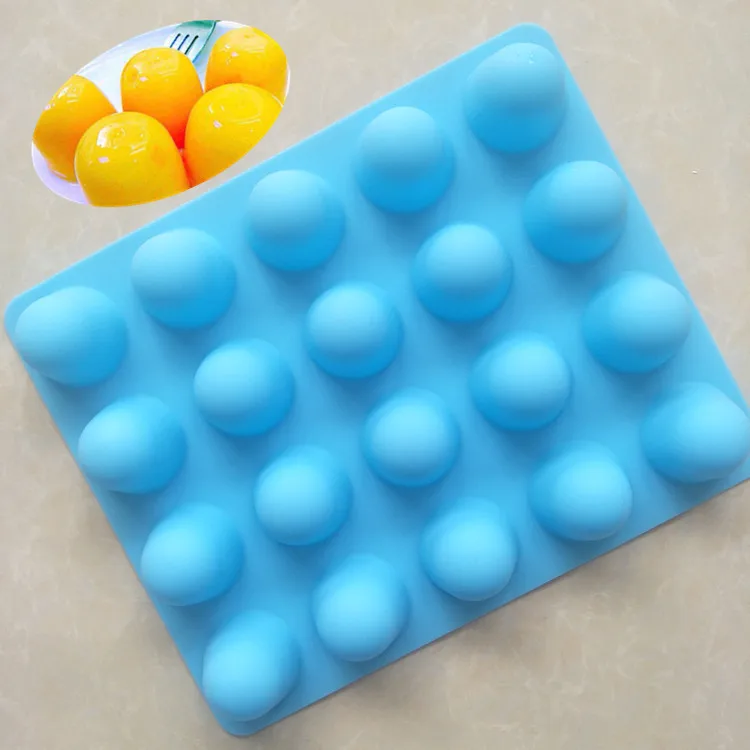 20 Holes Silicone Jelly Pudding Cake Mold Handmade Cupcake  Cookie Mini Muffin Soap Mould DIY Baking Tools E946