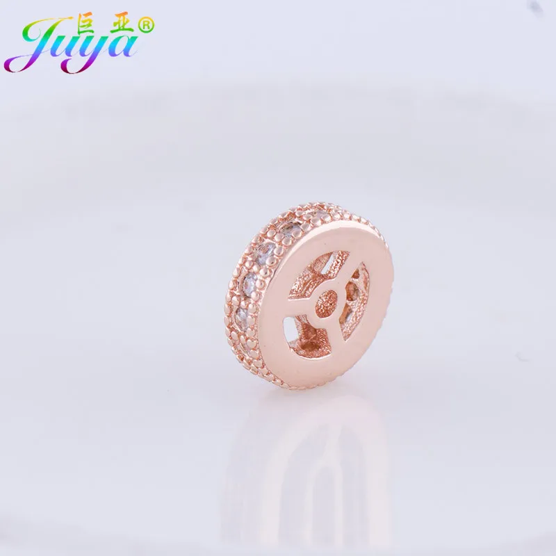 Beadwork Jewelry Beads 8mm European Spacer Metal Charm Beads Material For Women Natural Stone Pearl Bracelet Necklace DIY Making image 4