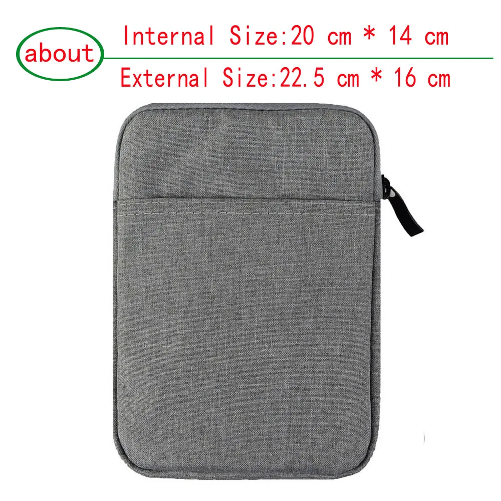 Universal 7 7.9 inch Tablet ebook bag case for iPad Mini Tab Note A6 7.0 zenpad z380 ONYX BOOX PocketBook SURFpad Huawei sleeve