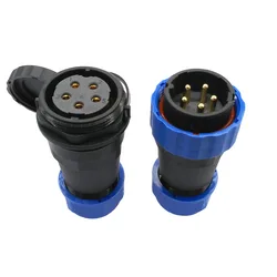 SP28 docking waterproof connector 2 pin 3/4/5/6/7/8/9/10/12/14/16/19/22/24/26Pin IP68 Male plug and Female socket