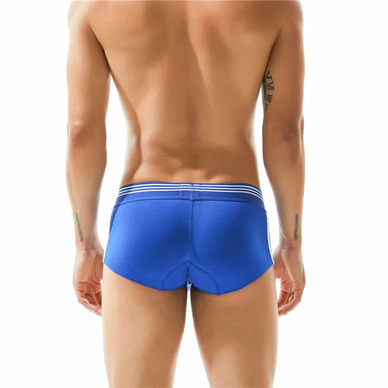 SEOBEAN Herren-Boxershorts aus atmungsaktiver Baumwolle, U-konvexer Beutel, niedrige Taille, bequeme Stretch-weiche Unterwäsche für den Alltag, lässig – Detail 9