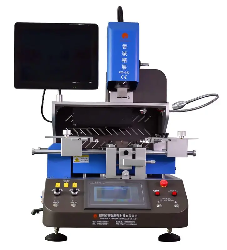 Quality assurance Automatic Bga Reballing Machine WDS-650 for Laptop for Macbook Logic Board Repairing Machine with laser posit