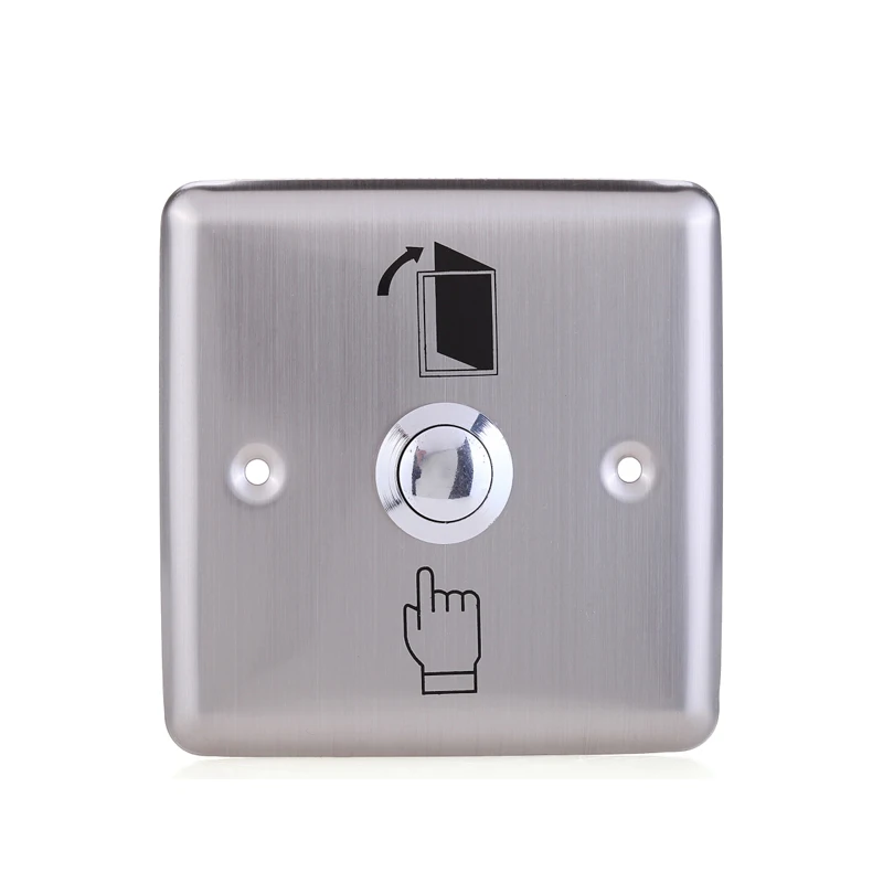 86*86cm Stainless Steel Rectangle Exit Push Release Button Switch For Electric magnetic Lock Door Access Control