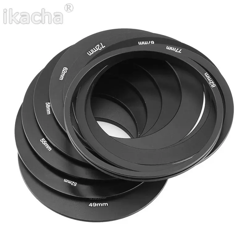 49 52 55 58 62 67 72 77 82mm Metal Adapter Ring 6 Cokin P Series Filter Set Full Gradually ND2 ND4 ND8 Bag Square Filter