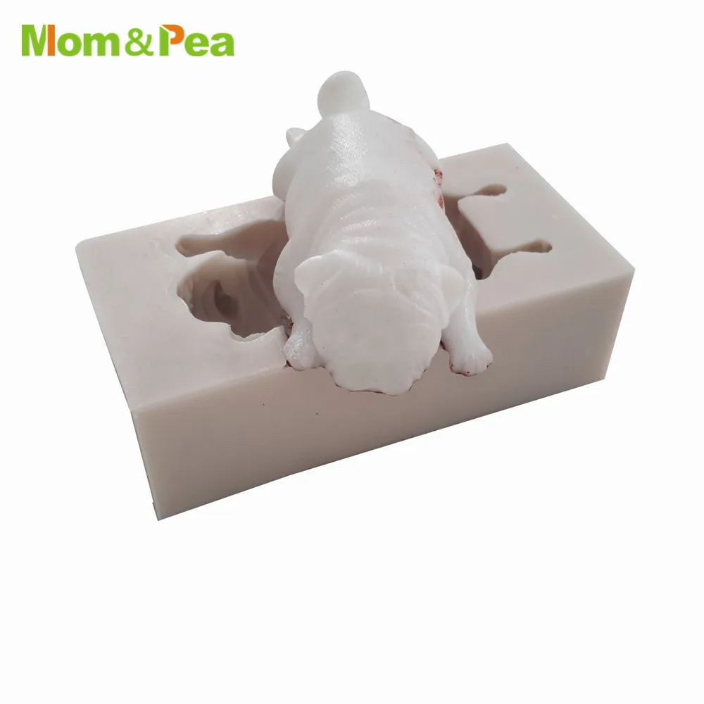 Mom&Pea MPA0739-40 Dog Shaped Silicone Mold Cake Decoration Fondant Cake 3D Mold Food Grade Mousse mold