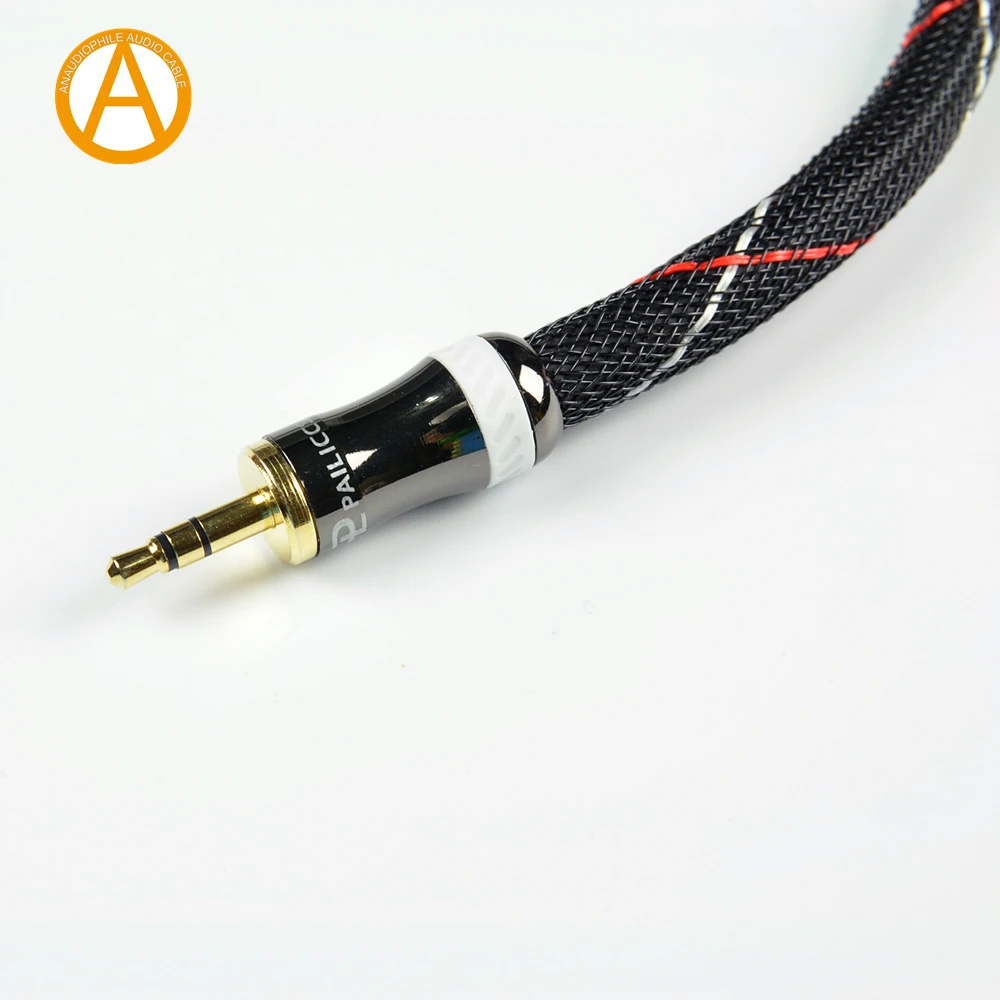 Hi-Fi 3.5mm  Jack Male To RCA Stereo Cable Hi-Fi Interconect Audio Cable For Amplifier Preamp PC Mobile Phone Tablet