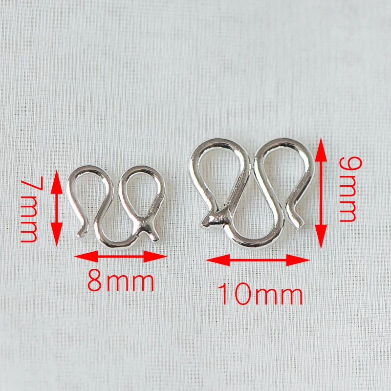 10pcs Rhodium Plated Brass 