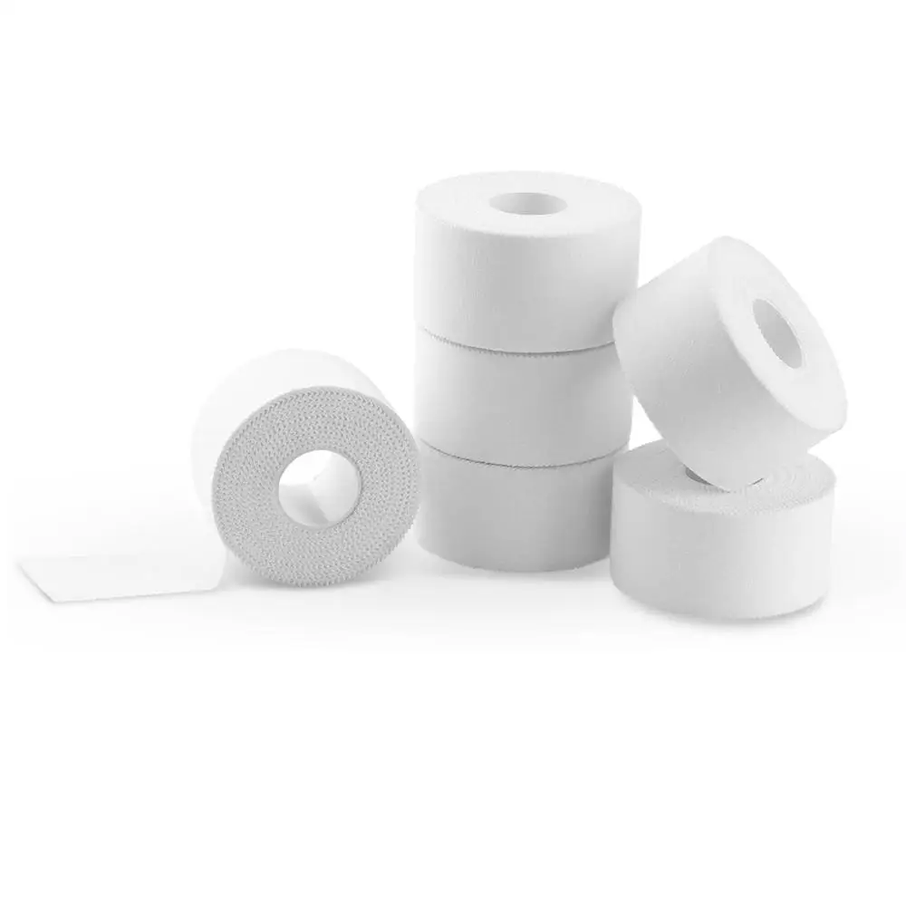 White Cotton Sport Tape 3.8cm*13.7m Adhesive Elastic Bandage Protect Muscles Relieve Pain Elastic Bandage Strain Injury Support