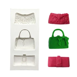 Handbag Shapes Silicone Sugarcraft Mold, Fondant Cake Decorating Tools Bakeware