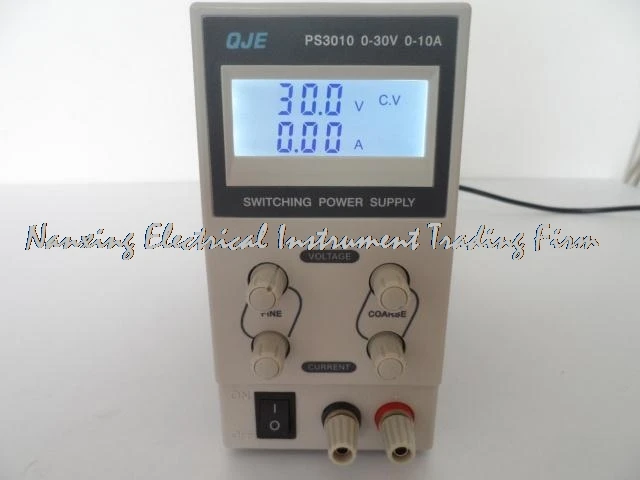 

fast arrival QJE PS3010 Backlight LCD display Adjustable DC power supply Switching Power supply OVP/OCP/OTP 0-30V 0-10V 220V