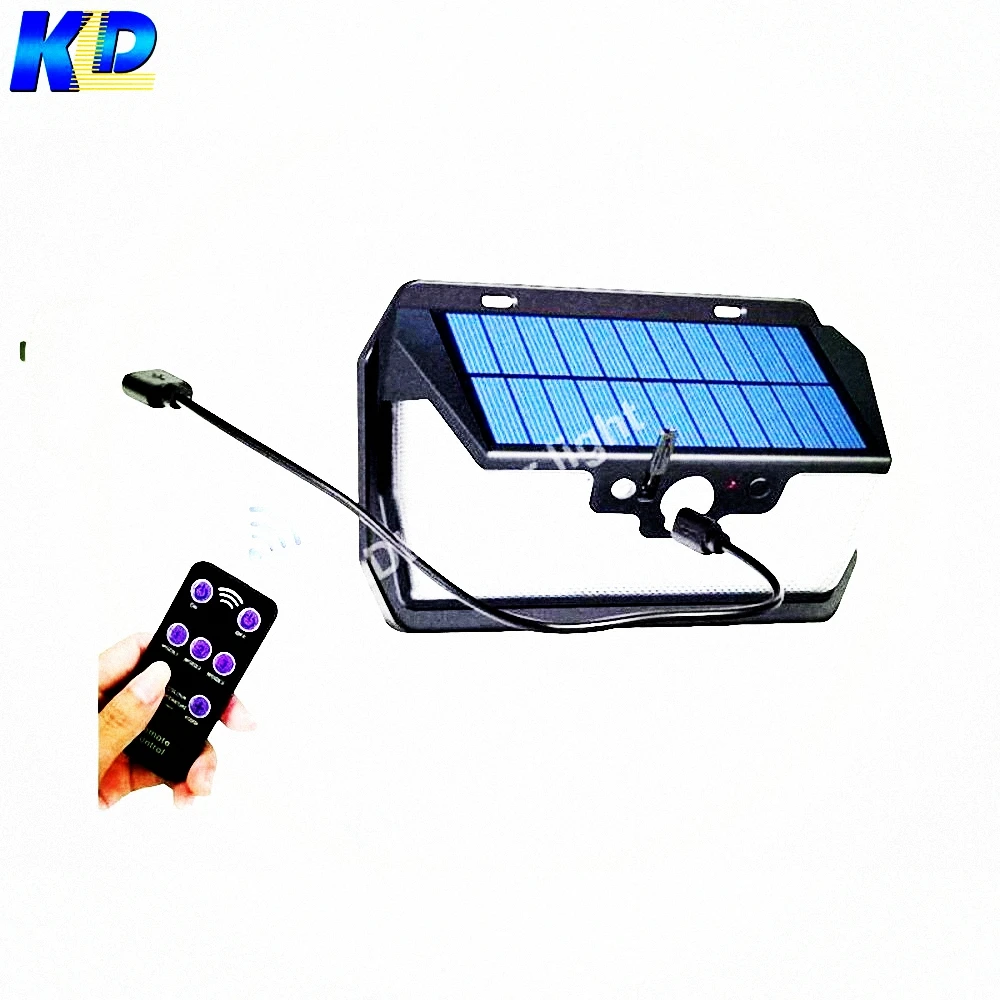 55 LED 900lm Solar Light remote control radar smart  3 side lighting HOOREE   Wall La IP  camp  street wall lamp yard c