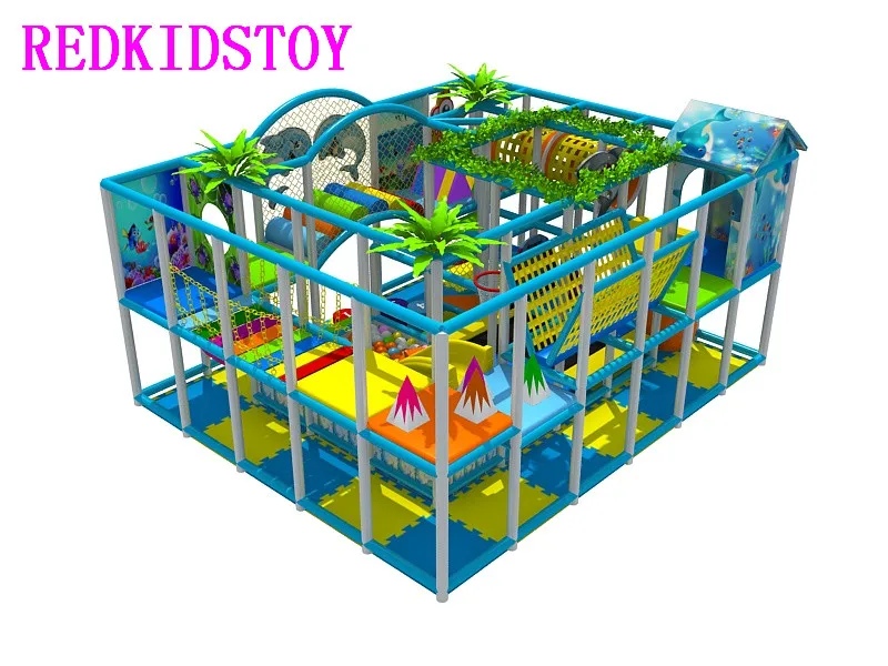 Custom-made Eco-friendly Kindergarten Playground Revised Design for Kids Indoor Naughty Castle HZ-5317b