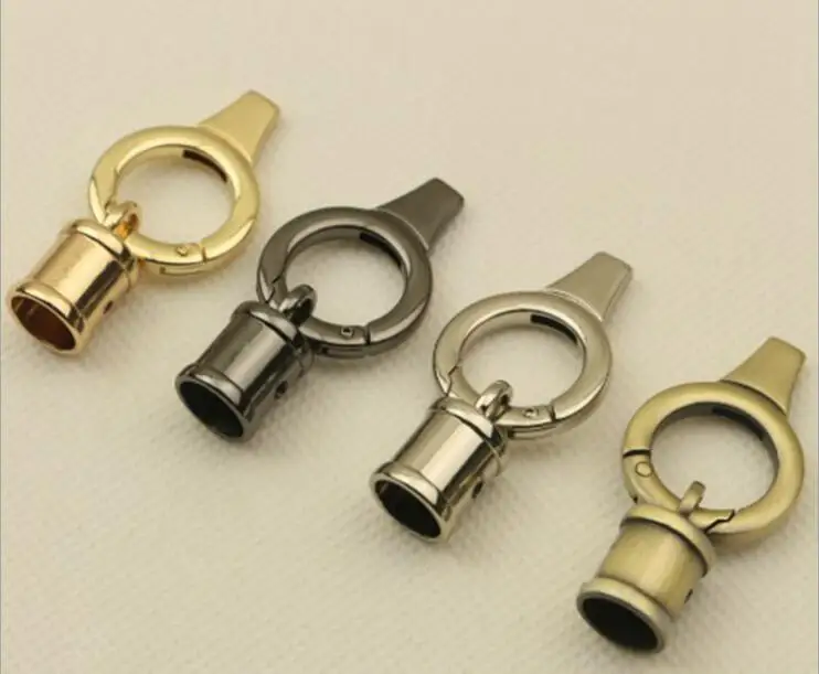 (20 PCS/lot) factory wholesale metal luggage handbag pendant ring metal buckle silk scarf lanyard hardware accessories