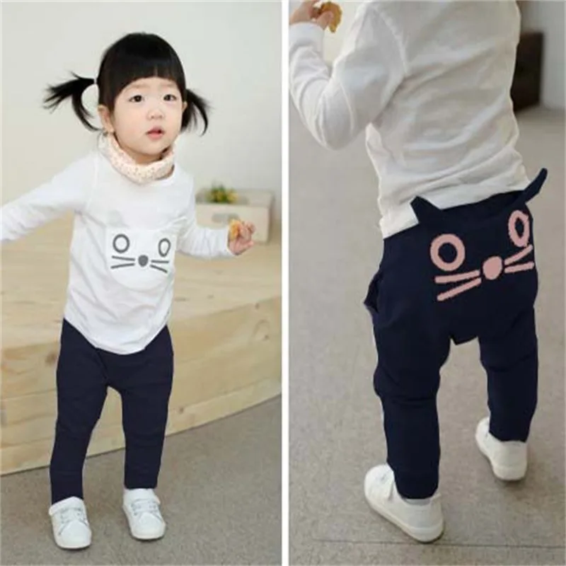 Leuke Cartoon Patroon Baby Broek Jongens Harembroek Katoen Uil Broek En Najaar