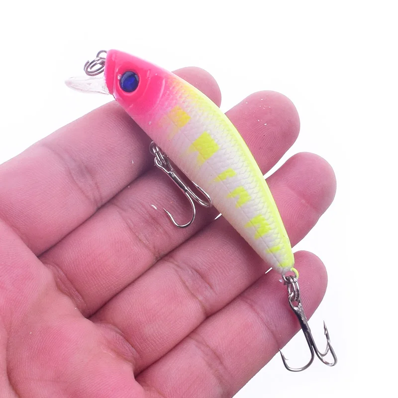Iscas japonesas de pesca, isca artificial dura para pesca, forma de peixe, 70mm, 8g, 1 peça