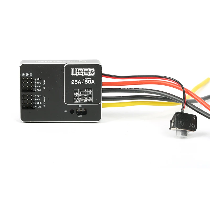 

Original Hobbywing UBEC 25A HV 3-18S Module 25A External Switching for DIY FPV mini Racing Quadcopter Drone