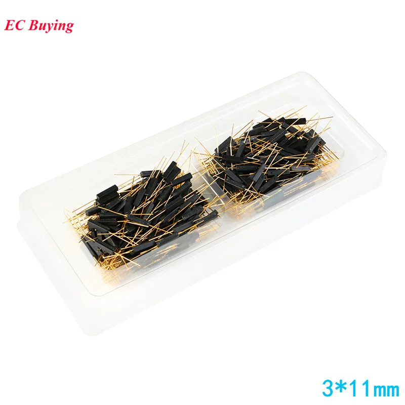 20Pcs/1pc Plastic Reed Switch 3*11mm Magnetic Reed Switchs Sensor Normally Open DIY Kit Electronic NO