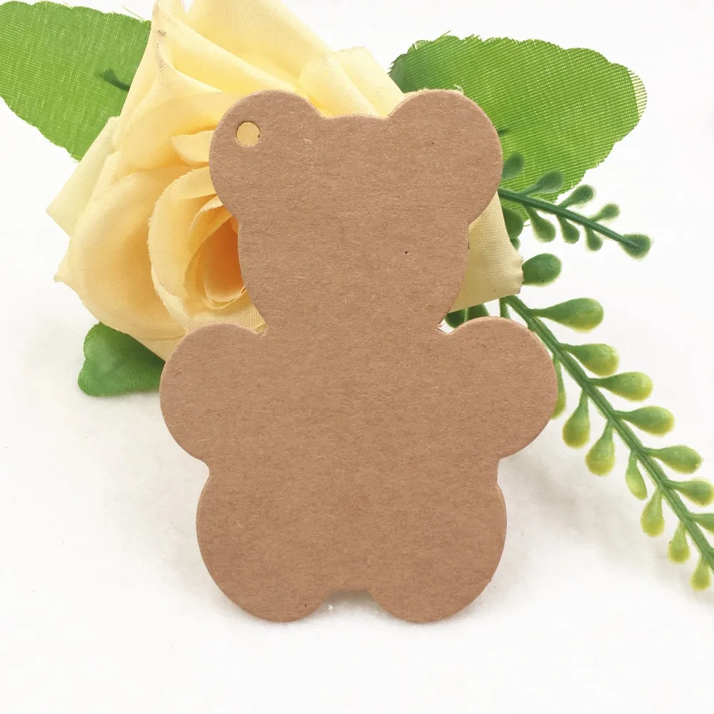 100 pcs mutli style  cute blank paper wedding gift tag for gifts/wedding favors /cookies /candys decorative tag