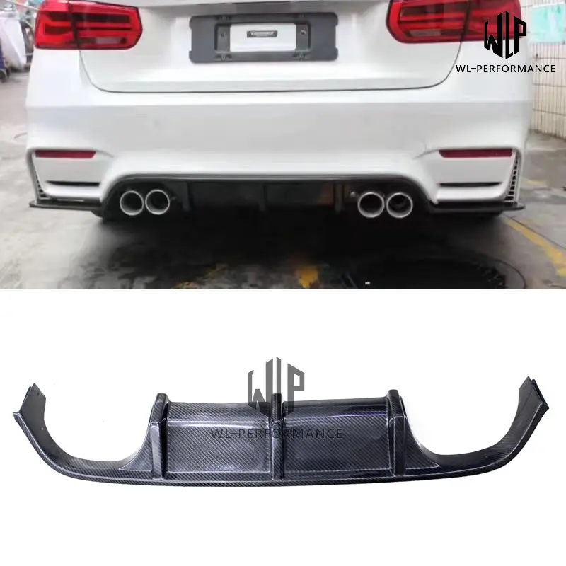 F30 M4 High quality Carbon Fiber Rear Lip Bumper Splitter Diffuser Car Styling for BMW 3 Series F30 M4 320i 328i 335i 2012-UP