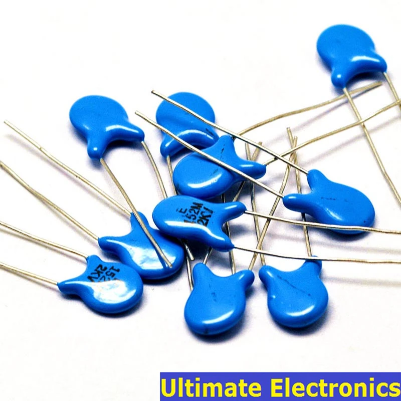 

100pcs 1.5nF 152 2KV 1500pF 2000V High Voltage Ceramic Disc Capacitor