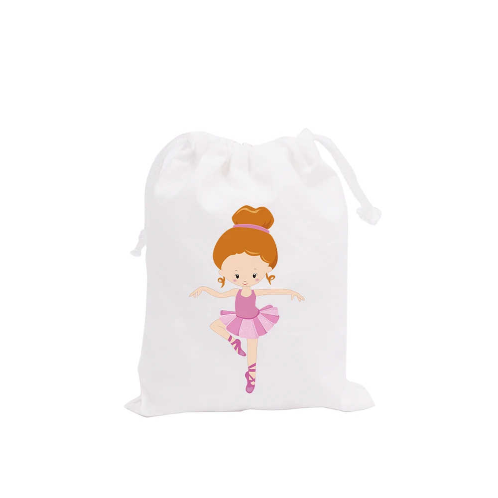 Ballerinas Theme Party Bags Candy Bags Gift Bags Ballet tiny Girls Decorations Grand Event Birthday Party Container Supplies