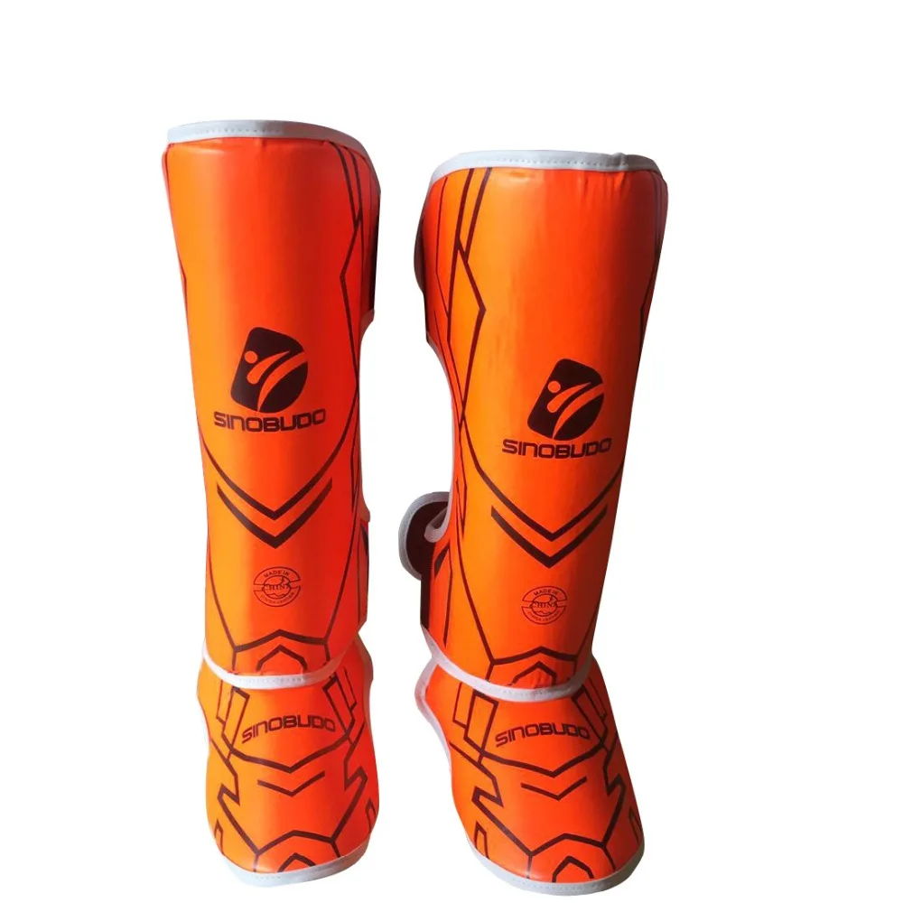 

MMA Boxing Shin Guards Kick Pad Muay Thai Boxing Karate Foot Protector Adult High Quality Cotton Rubber Rod Leg Protectors