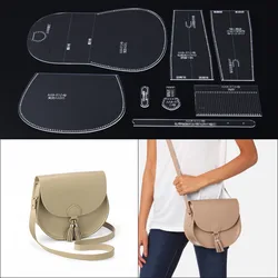 1 Set DIY Women small handbag leather handcraft sewing mode acrylic template template