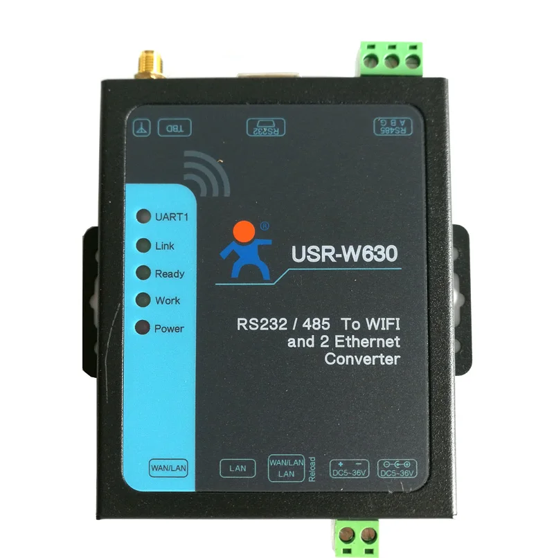 Serveur de module convertisseur Ethernet industriel, prend en charge deux ports Ethernet, Modbus RTU, série RS232 RS485 vers WIFI TCP/IP RJ45