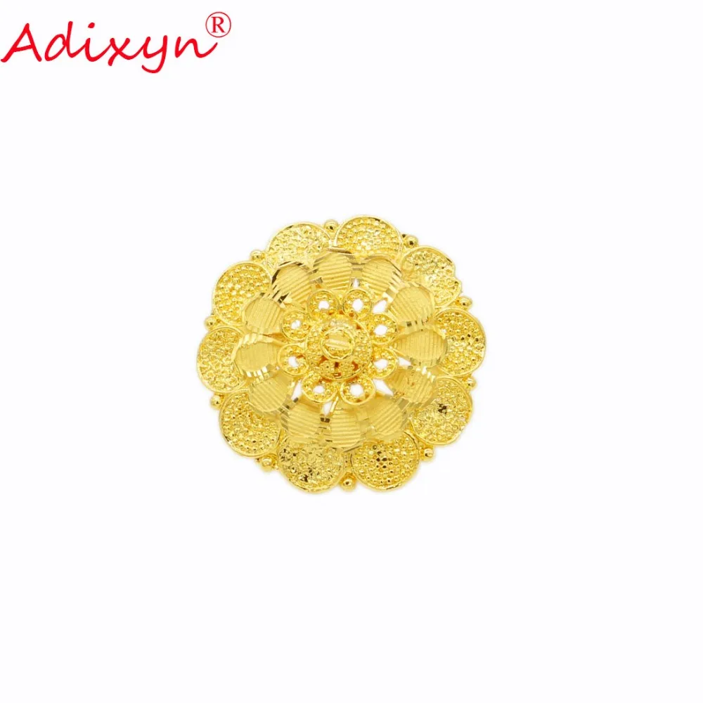 Adixyn Thin Big Circle Stud Earrings For Women Gold Color/Copper Trendy Jewelry Gifts N02206