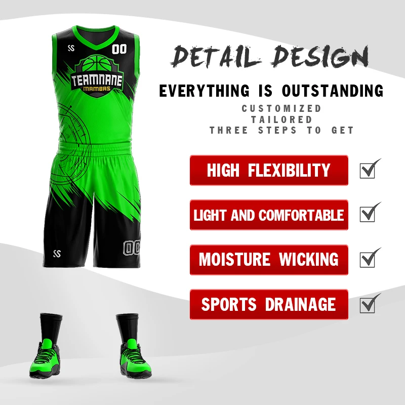 Custom Adult Youth Basketball uniform Set Sportswear Training Shirts Basketball Jersey and Shorts sublimation printing