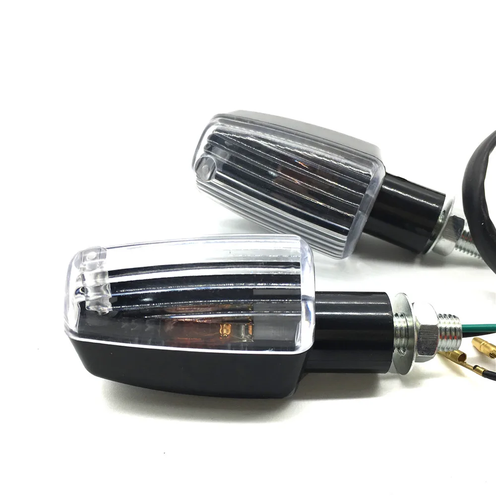 Motorcycle Turn Signal Lights 4Pcs Blinker Bulb Amber Flasher Light for Honda Kawasaki Suzuki Yamaha Lamp Universal