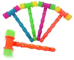 24CM Toddler Baby Kids Handle Plastic Hammer Noisy Toys For Fun Baby Noise YH1083