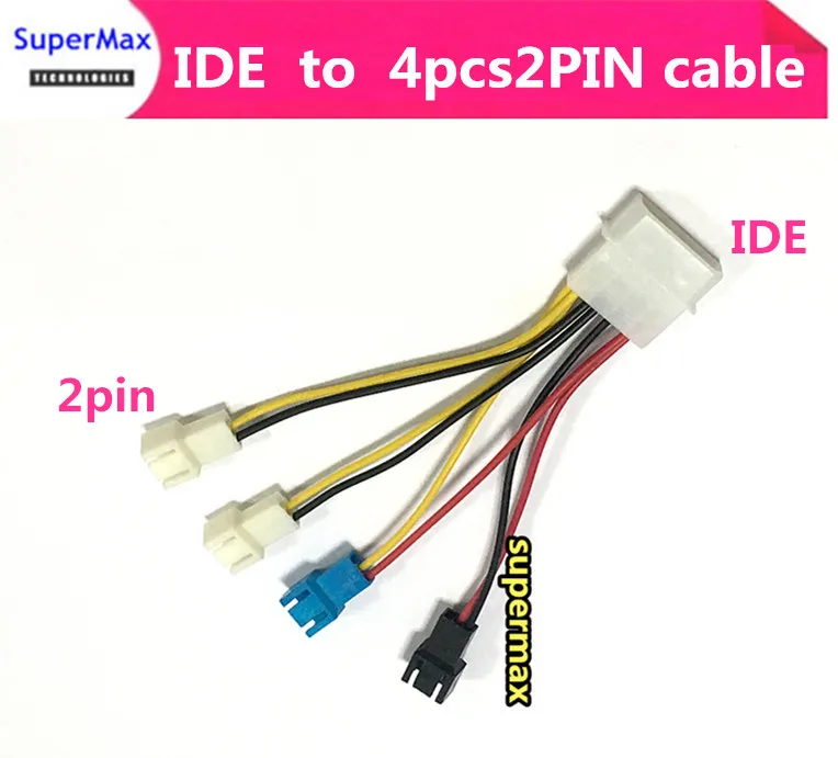 

2P к 4 контактам, штекер IDE, ПК Вентилятор, кабель питания, адаптер, соединитель