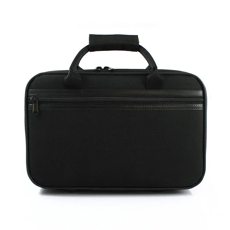 

High quality bB Clarinet carring case canvas flannel box waterproof shockproof black shoulder package anti-throw Padded cover