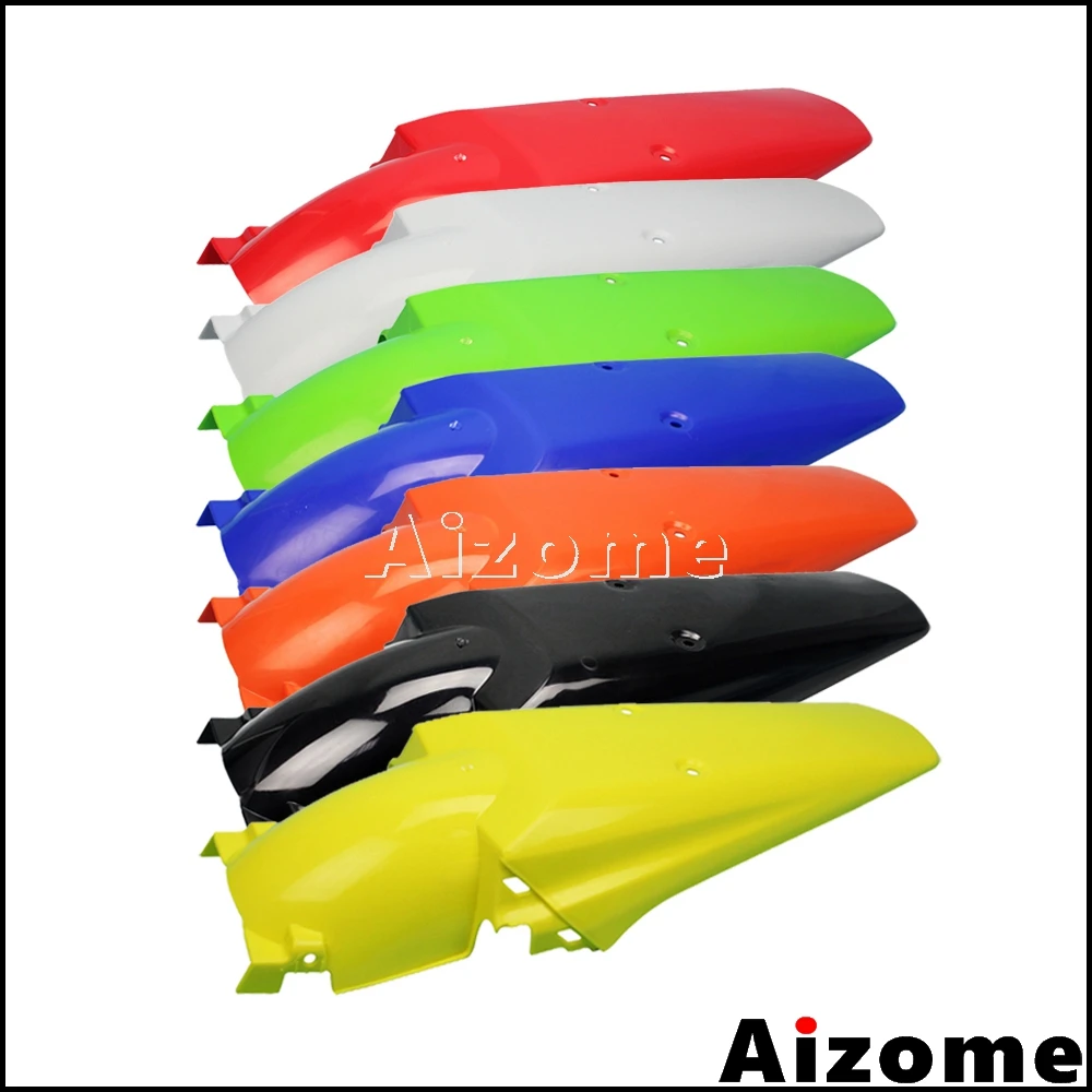 Universal White Enduro Rear Mudguard For Honda CR XR CRF 100 150 200 230 250 350 400 450 500 600 650 Dirt Bike Motocross Fender