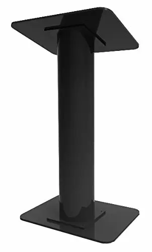 

Fixture Displays Black Acrylic Plexiglass Church Podium Pulpit Lectern Black plexiglass