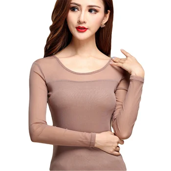 Femmes Sexy Mesh Blouse Chemise Élastique Pour Travail De Mode Casual Manches Longues En Dentelle Tops et Blouses Creux Femme Automne