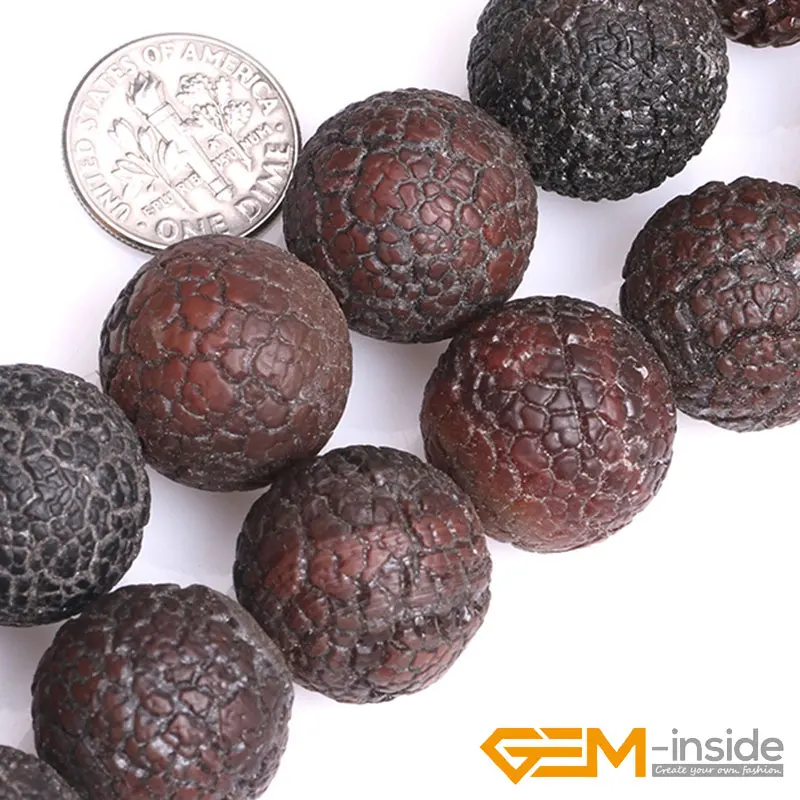 6mm To 18mm Frosted Round Dream Lace Agat Beads Strand 15\